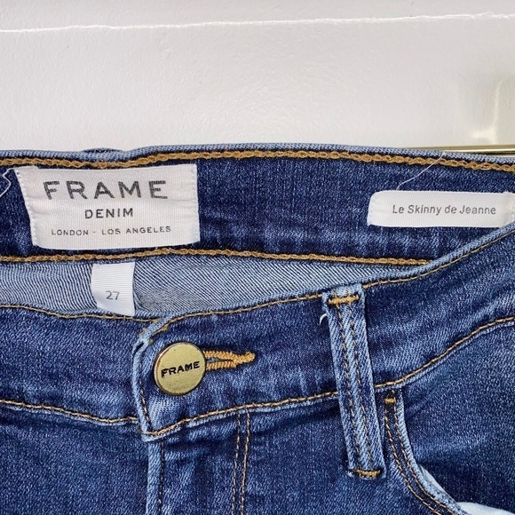 Frame Le Skinny de Jeanne in Fillmore Skinny Jeans, Stretchy, $209 Women's Sz 27 - Picture 3 of 11